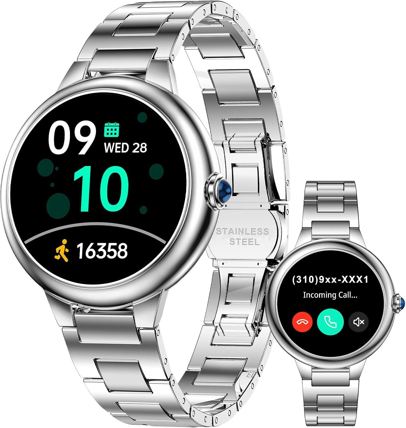 SOUYIE 2026 DA GPT Smart Watch for Women, 1.19' AMOLED Display, AI Customizable Watch Face, Heart Rate, Sleep Monitor, 107 Sports Modes Fitness Tracker, Compatible with iOS & Android