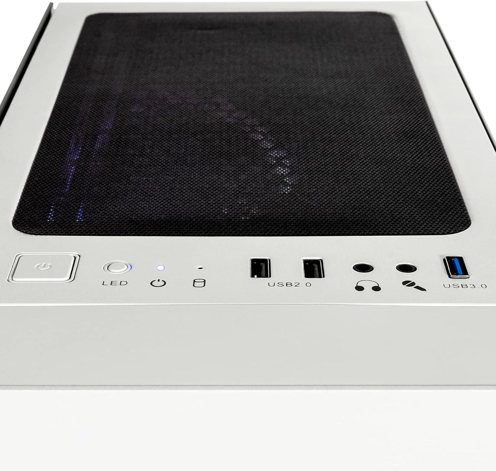 CLX Set Gaming PC - Intel Core i7 13700F 2.1GHz, GeForce RTX 4060, 1TB NVMe M.2 SSD, 16GB DDR5 Black Memory, CPU air Cooler, WiFi, Windows 11 Home, White
