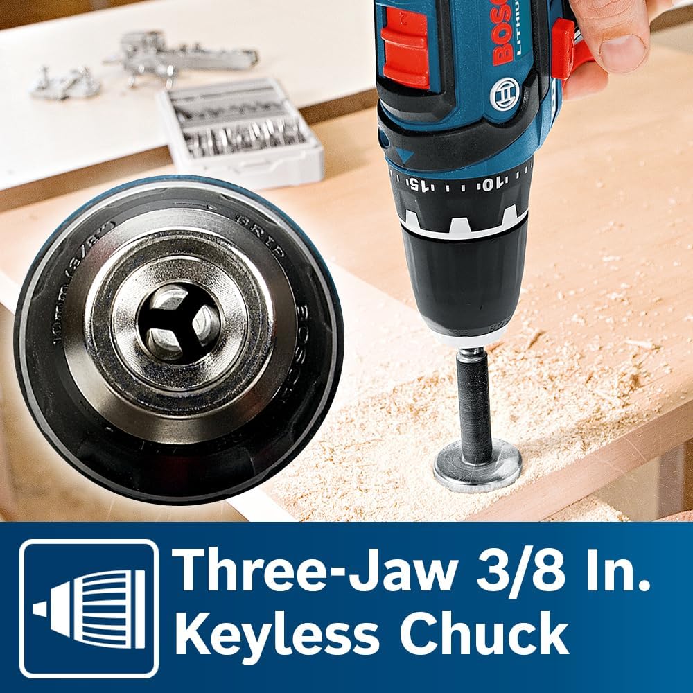 Bosch 12V Max Cordless 2-Tool Combo Kit with Drill/Driver and Impact Driver (CLPK22-120)