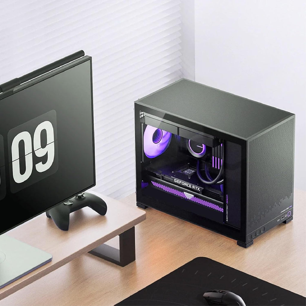 TWELF Nyx D32 Gaming PC – Ryzen 5 5500, RX 7600 8GB, 16GB DDR4, 512GB NVMe SSD, Windows 11 Pro, Liquid Cooled, Mini Tower - Mystery Gift Included