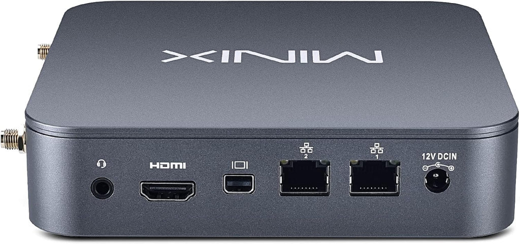 MINIX NEO J51-C8 Max Mini Computer, 8GB/512GB M.2 PCIe NVMe SSD Windows 11 Pro, Aluminum/Wi-Fi6/Dual 2.5GB LAN/USB-C/Triple Display/4K/Auto Power On/PXE Boot/RTC/Vesa Mount