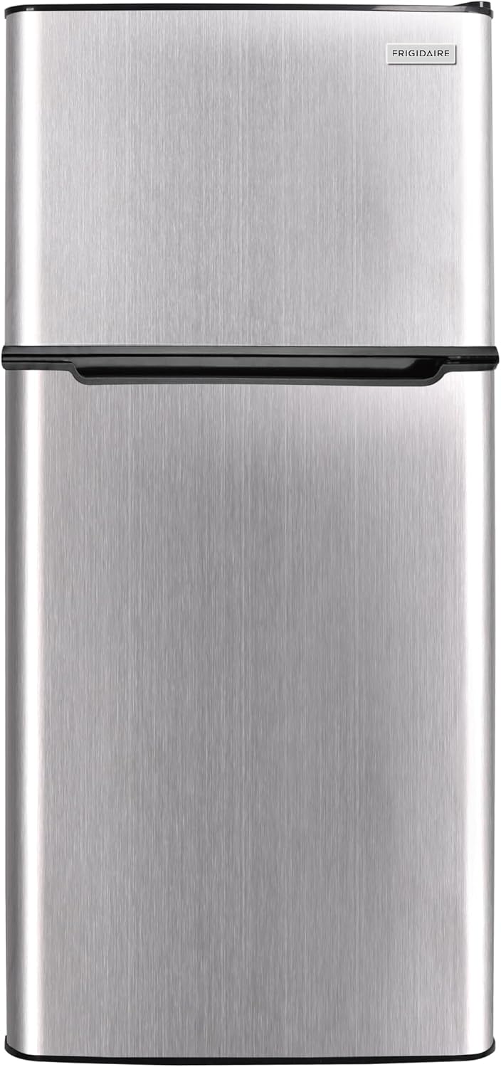 FRIGIDAIRE 2 Door Refrigerator/Freezer, 4.6 cu ft, Black Stainless Steel, Gunmetal