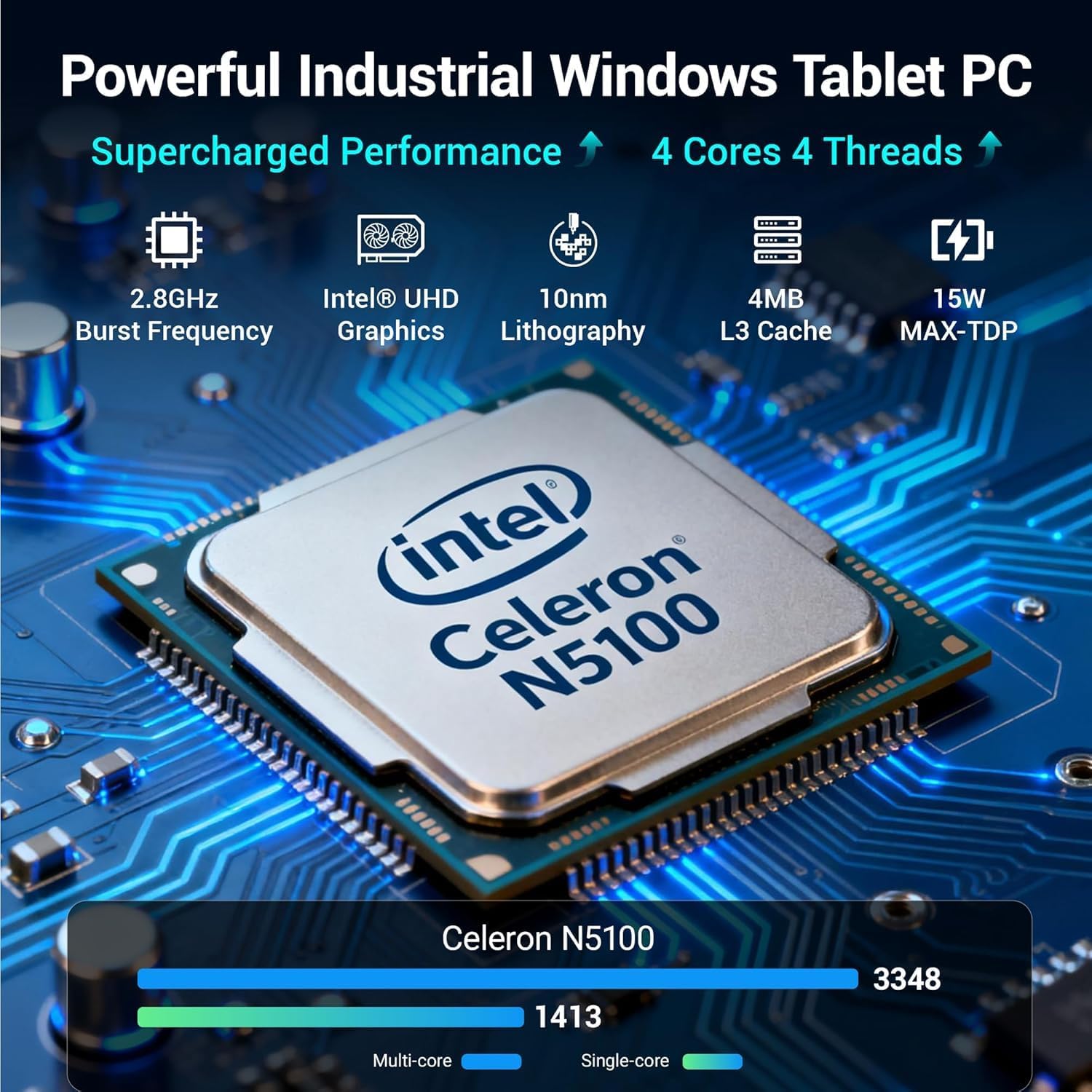 Mini PC Win 11 Pro,Celeron N5100 Mini Computer with Fan, 8GB DDR4,128GB ROM, USB-C Mini PC with Screen, Micro PC WiFi 5.0 BT5.0 4K 60Hz Triple Display with Battery,Mini Gaming Computer