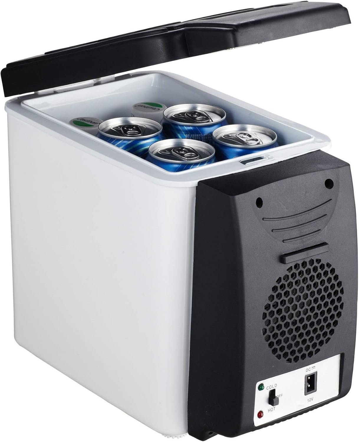 6L Mini Car Fridge Cooler Warmer 2 in 1 Multi-function 12V Travel Refrigerator Portable Electric Icebox Cooler Box Freezer