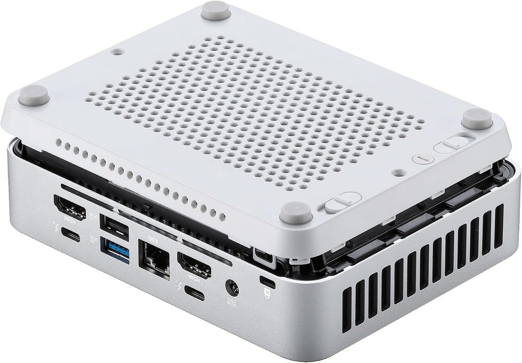 ASUS NUC 14 Pro+ Barebone with Intel 14thGen Core Ultra 7 155H (NPU Support), up to 96GB DDR5 RAM, Dual Storage, Thunderbolt 4, Wi-Fi 6E & Bluetooth 5.3, Silver Aluminum Chassis with VESA Mount