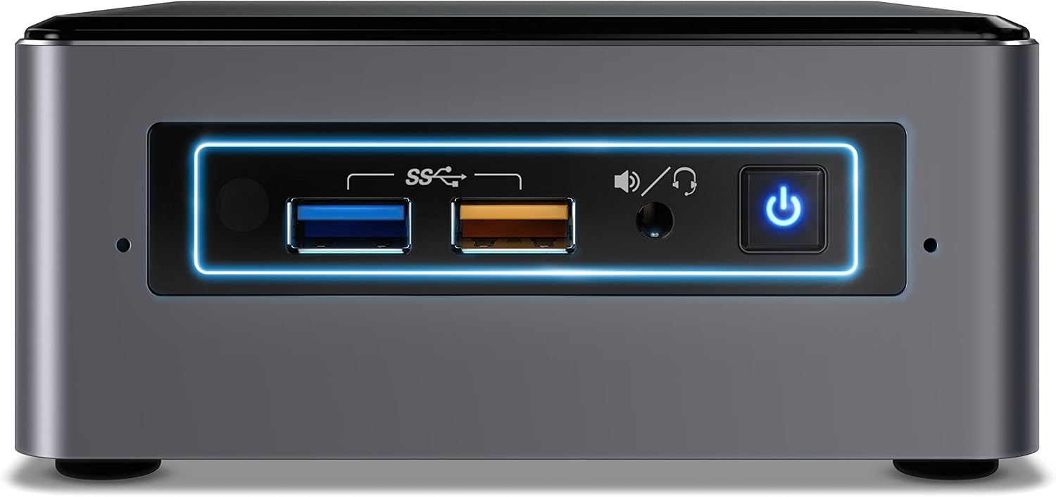 Intel NUC 7 Enthusiast A Mini PC with Windows 10 Intel Core i7 2TB HDD 32GB Optane Memory 8GB DDR4 Gunmetal (BOXNUC7i7BNHXG)