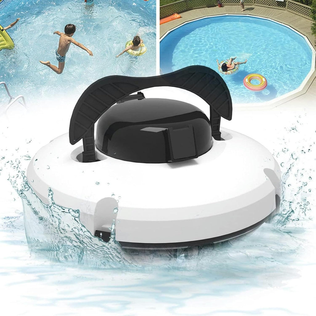 Smart Swimming Pool Cleaners, Pool Cleaning Robot Completely Automatic Swimming Pools with Improved Ultrafine Filters Ideal for Pool Surfaces Up to Green, White