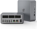 Beelink EQi12 Dual LAN Mini PC, Intel Core 1220P(10C/12T, up to 4.4GHz), 24GB LPDDR5 RAM 500GB PCIe4.0 SSD, Mini Desktop Computer Support WiFi 6/ BT5.2/ Dual HDMI/Bulit-in 85W Power Supply