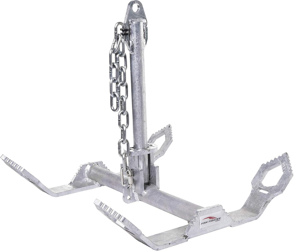 Folding Boat Anchor - 26 LB | Galvanized Breakaway River Boat Anchor | Columbia River Edition