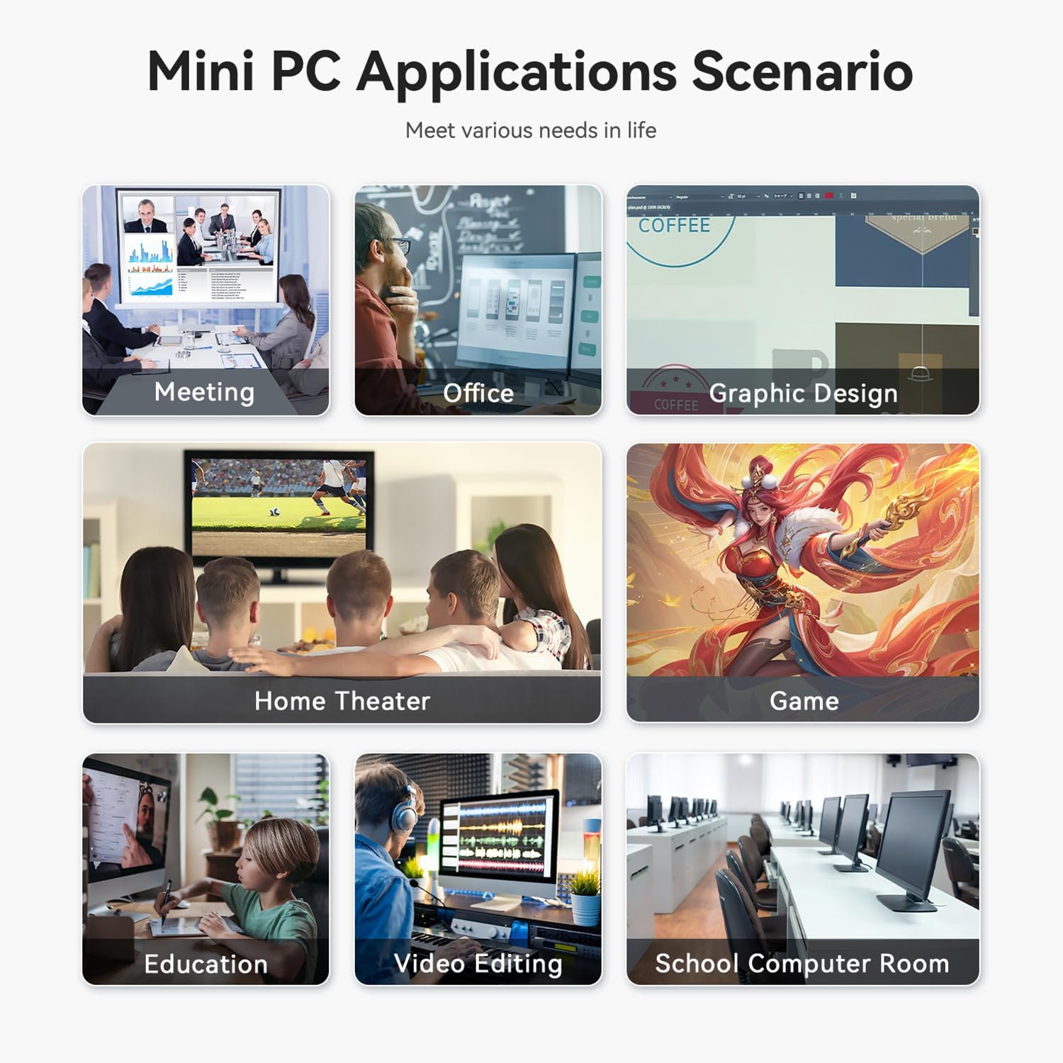 Beelink Mini PC, AMD Ryzen 5 5625U (6C/12T, up to 4.3GHz), 16GB DDR4 500GB Nvme M.2 SSD, SER5 PRO Mini Desktop Computer Support 4K@60Hz Triple Display/DP1.4/HDMI/Type-C/WiFi 6/BT5.4 for Office/Home