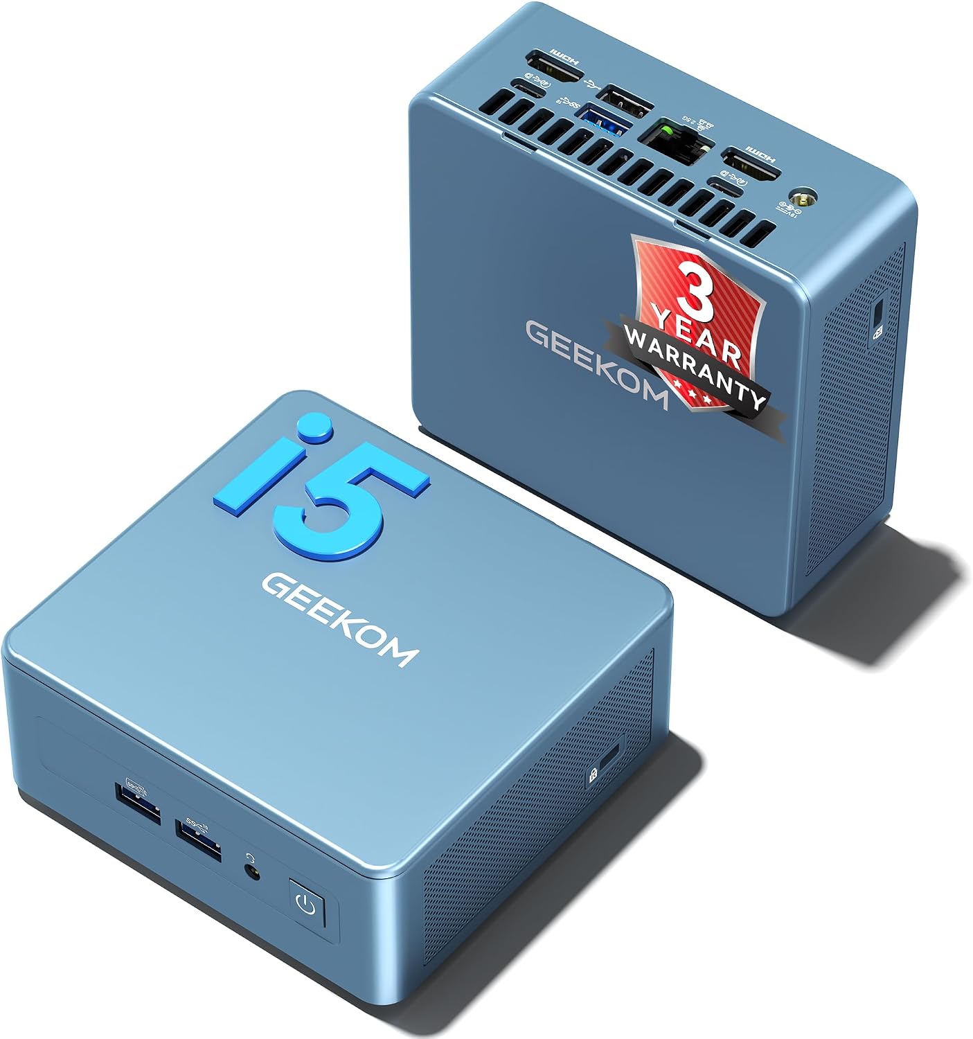 GEEKOM Mini PC[Business Cost-Saving Star] IT12(3-Year Coverage) with 12th Gen Intel i5-12450H Mini Computers,16 RAM/512GB SSD(Not LPDDR) Windows 11 Pro Desktop PC (Low-Power),Dual USB 4/8K(UHS-II)