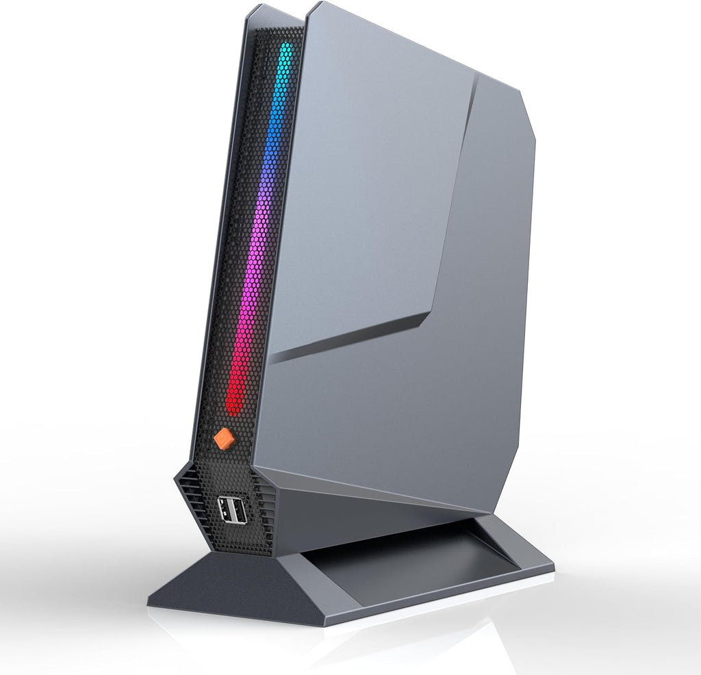 Mini PC, 12Th Gen Intel Core i9-12900HK, GeForce RTX 3050Ti 8G Mini Desktop Computer with RGB Lights, 32GB DDR4 RAM, 1TB PCIe4.0 SSD, Triple 4K Display, WiFi 6E BT 5.2, 2.5G LAN, Win 11 Pro Desktop PC