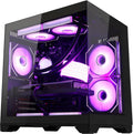 Gaming PC Desktop -AMD Ryzen 7 5700X 3.4 GHz -GeForce RTX 5060 8GB -16GB DDR4 RAM -1TB PCIe SSD -240mm AIO Water Cooled & RGB Fans -WiFi & BT -Windows 11 Tower Computer-Black