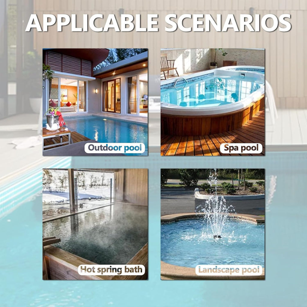 Pool Cleaning Robot - Automatic Cordless Pool Vacuum for Flat Above Ground Pools Up to 85m² - Battery Life of More Than 110 Minutes, Suitable for Hotel Pools, Swimming Pools, Reservoirs