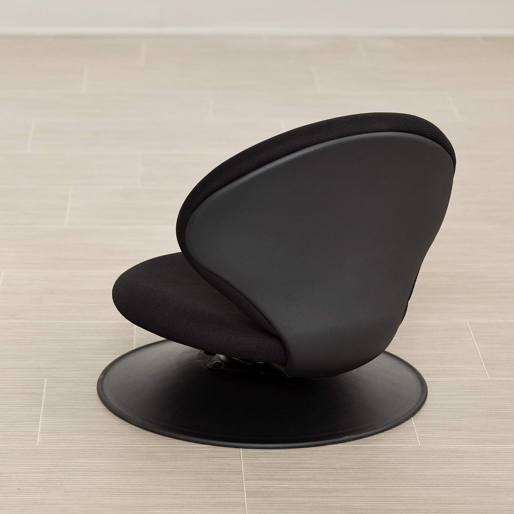 Norwood Commercial Furniture - NOR-ENI225BK-SO 360-Degree Swivel Padded Floor Chair with Back Rest for Teachers, Students, and Gamers, Black