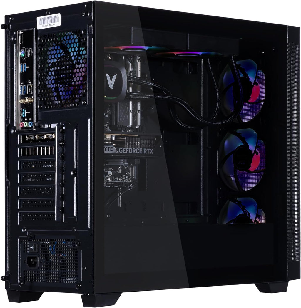 Velztorm Pilum Gaming Desktop PC (AMD Ryzen 7 5700X, GeForce RTX 5060, 16GB DDR4, 1TB PCIe SSD, 120mm AIO, 750W PSU, RJ-45, 1 Display Port, HDMI, Win 11 Pro)