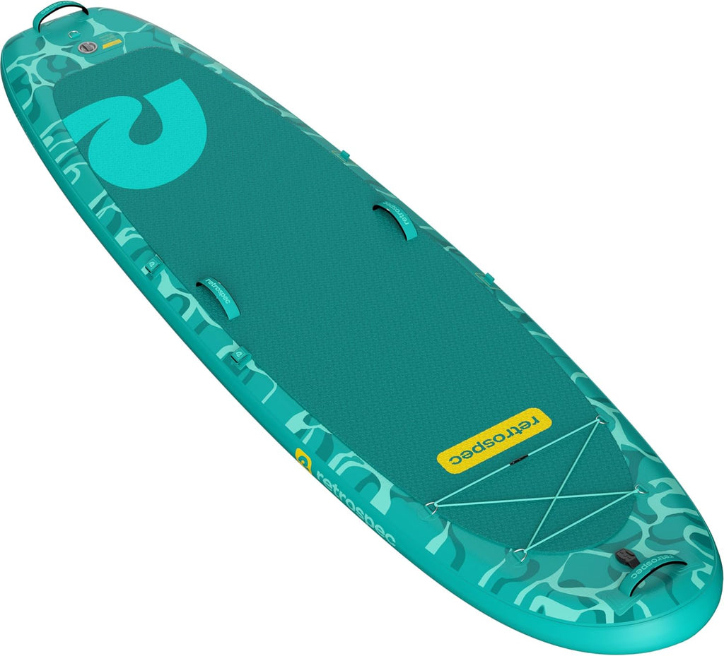 Retrospec Weekender Yogi 10'8 Extra Wide Yoga Paddle Board with Pump and Accessories, Non-Slip, Puncture Resistant, Lightweight iSUP Inflatable Paddle Board