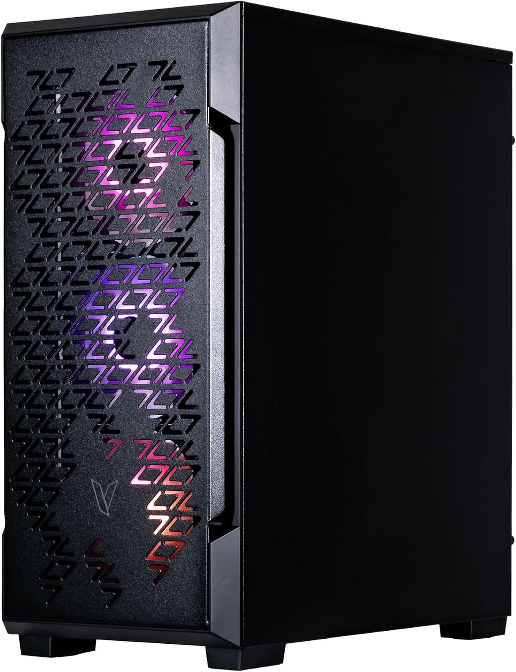Velztorm Fultix Black Prebuilt Gaming PC (AMD Ryzen 5 5500, GeForce RTX 5060, 16GB DDR4 RAM, 512GB PCIe SSD, RGB Fans, 750W PSU, WiFi 5, Bluetooth 4.2, RJ-45, HDMI, Win 11 Pro)