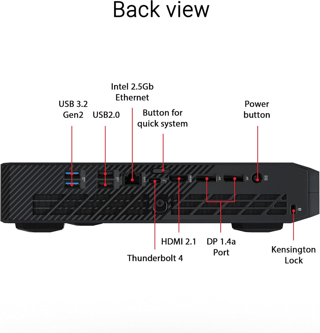 ASUS NUC 14 Performance Barebone, Intel 14th Gen Core Ultra 7 155H, RTX 4060, 64GB DDR5 Support