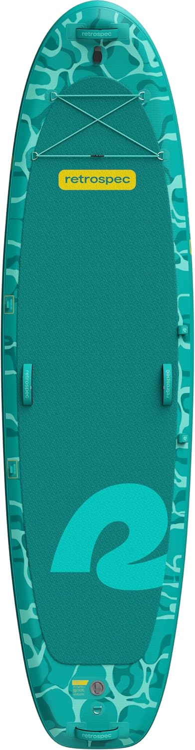 Retrospec Weekender Yogi 10'8 Extra Wide Yoga Paddle Board with Pump and Accessories, Non-Slip, Puncture Resistant, Lightweight iSUP Inflatable Paddle Board