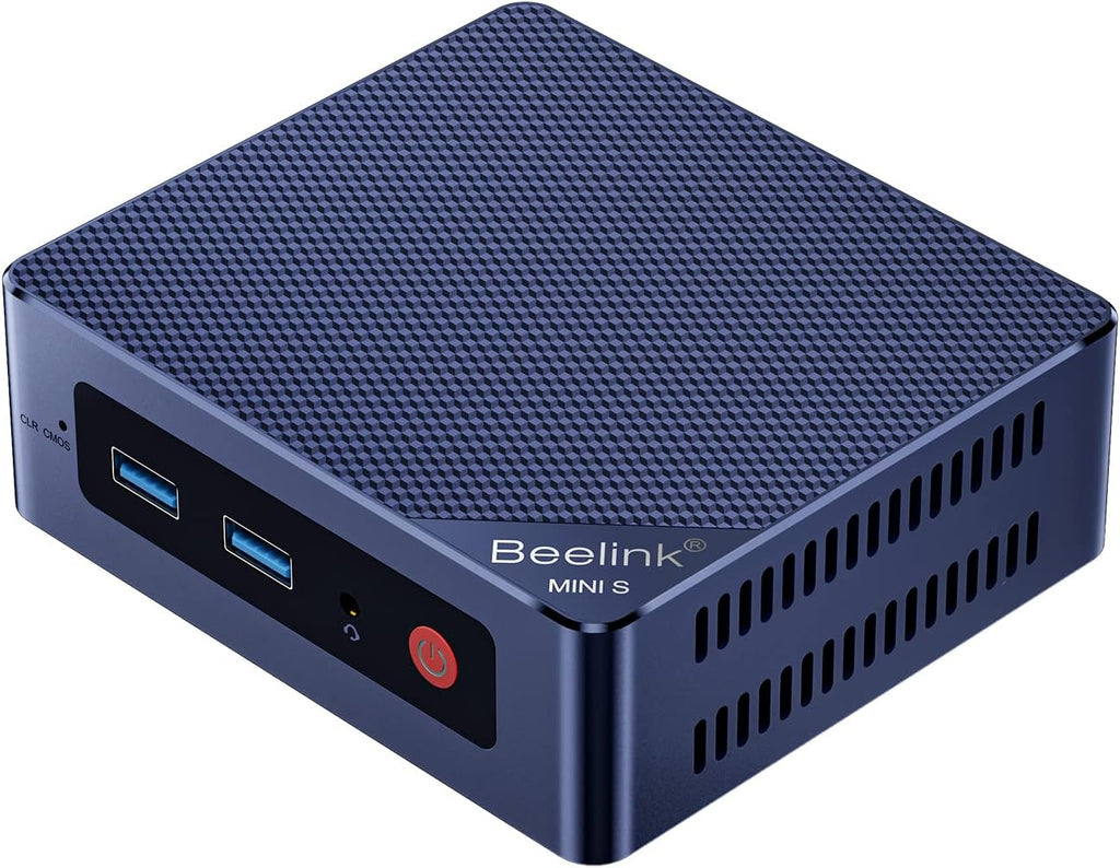 Beelink MINI S12 Mini PC with N95 Processor, 12G LPDDR5 500G SSD 4K UHD Mini Desktop PC, WiFi5, BT4.2, 2.5G LAN, Dual HDMI Ports, Business Mini Computer Support W11 Home