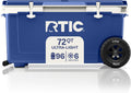 RTIC 72 Quart Ultra-Light Wheeled Cooler Hard Insulated Portable Ice Chest Box for Beach, Drink, Beverage, Camping, Picnic, Fishing, Boat, Barbecue, 30% Lighter Than Rotomolded Coolers