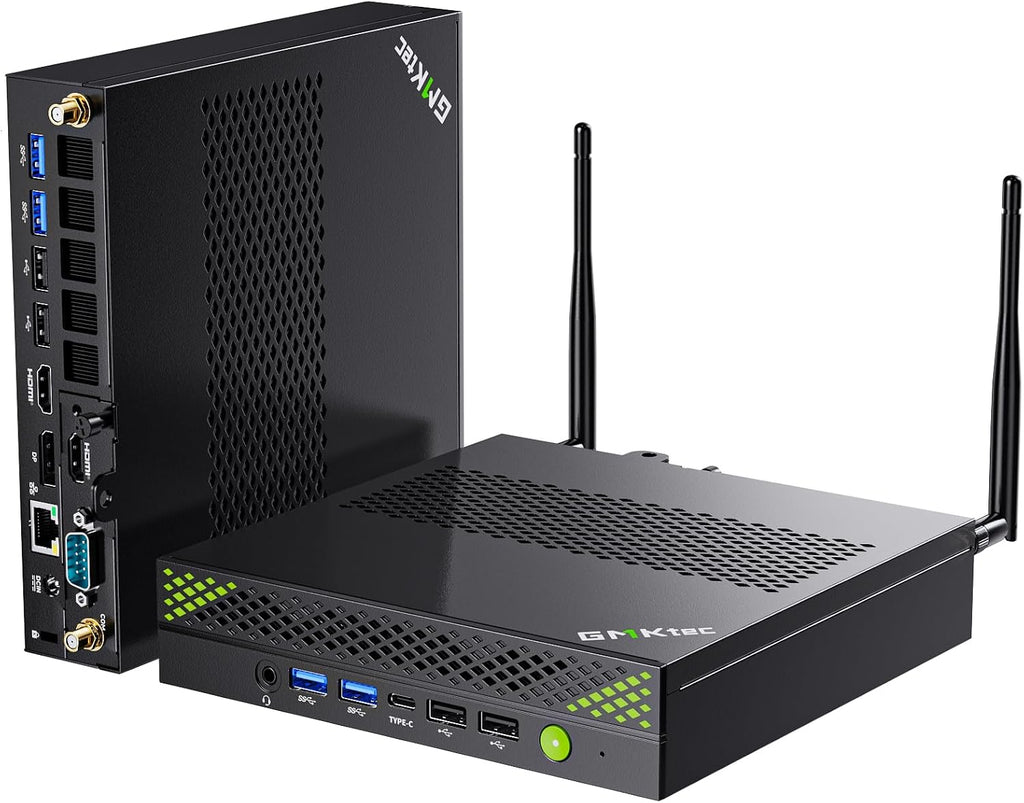 GMKtec Mini PC Workstation, Intel Core i9 13900HK(14C/20T) up to 5.4GHz, Mini Computer 32GB DDR5 RAM 1TB SSD, 8X USB Ports/COM/HDMI/DP Office Business