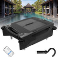 Automatic Solar Pool Skimmer Robot, 27/4 Full Day Robotic Pool Skimmer Cleaner Cordless Pool Cleaning Robot, 3.4L Large Capacity, for Most Swimming Pool Types