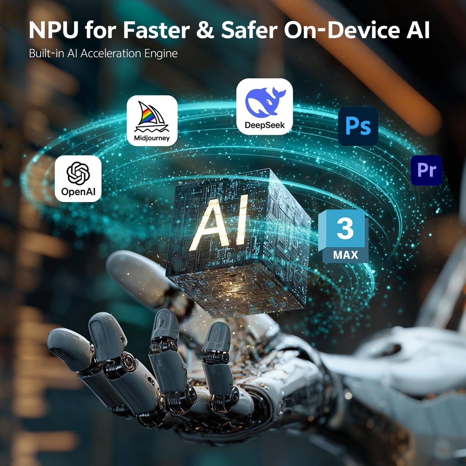 ASUS NUC 15 Pro AI Mini PC, Intel Series 2 Ultra 5 225H (14C/14T, Up to 4.9GHz), Mini Computers 16GB DDR5 RAM, 1TB PCIe SSD, Win 11 Pro, Intel Arc 130T GPU, Thunderbolt 4, WiFi 7, 8K HDR, VESA Mount