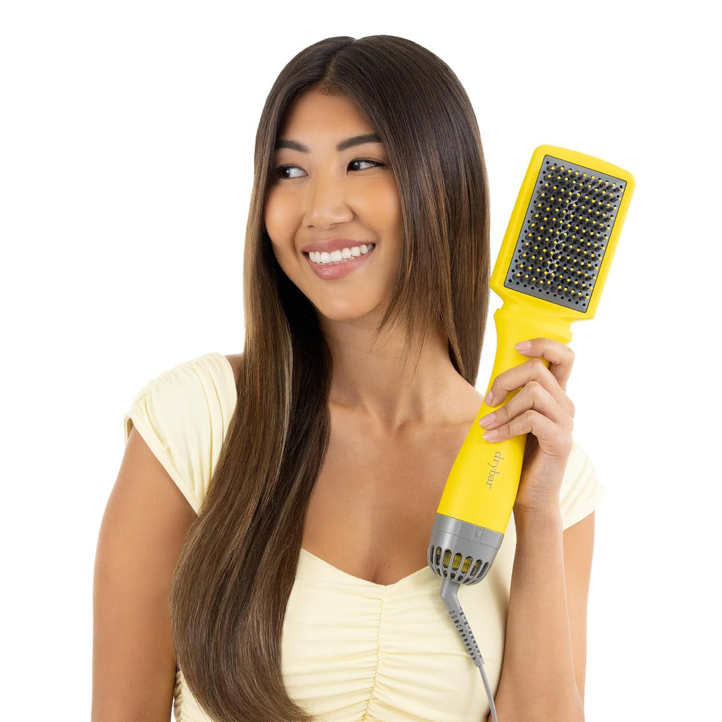 Drybar The Smooth Shot Paddle Brush Blow-Dryer | Smooths Hair for Easy Blowout, Reduces Frizz, Added Body, Quick & Easy One Step Styling for Long or Thicker Hair