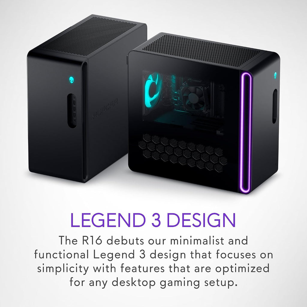 Alienware Aurora R16 Gaming Desktop - Intel Core i7 14700F, 32GB DDR5 RAM, 1TB SSD, NVIDIA GeForce RTX 4070 Super 12GB GDDR6X Graphics, Windows 11 Home, 1 Year Onsite/in-Home Service - Basalt Black