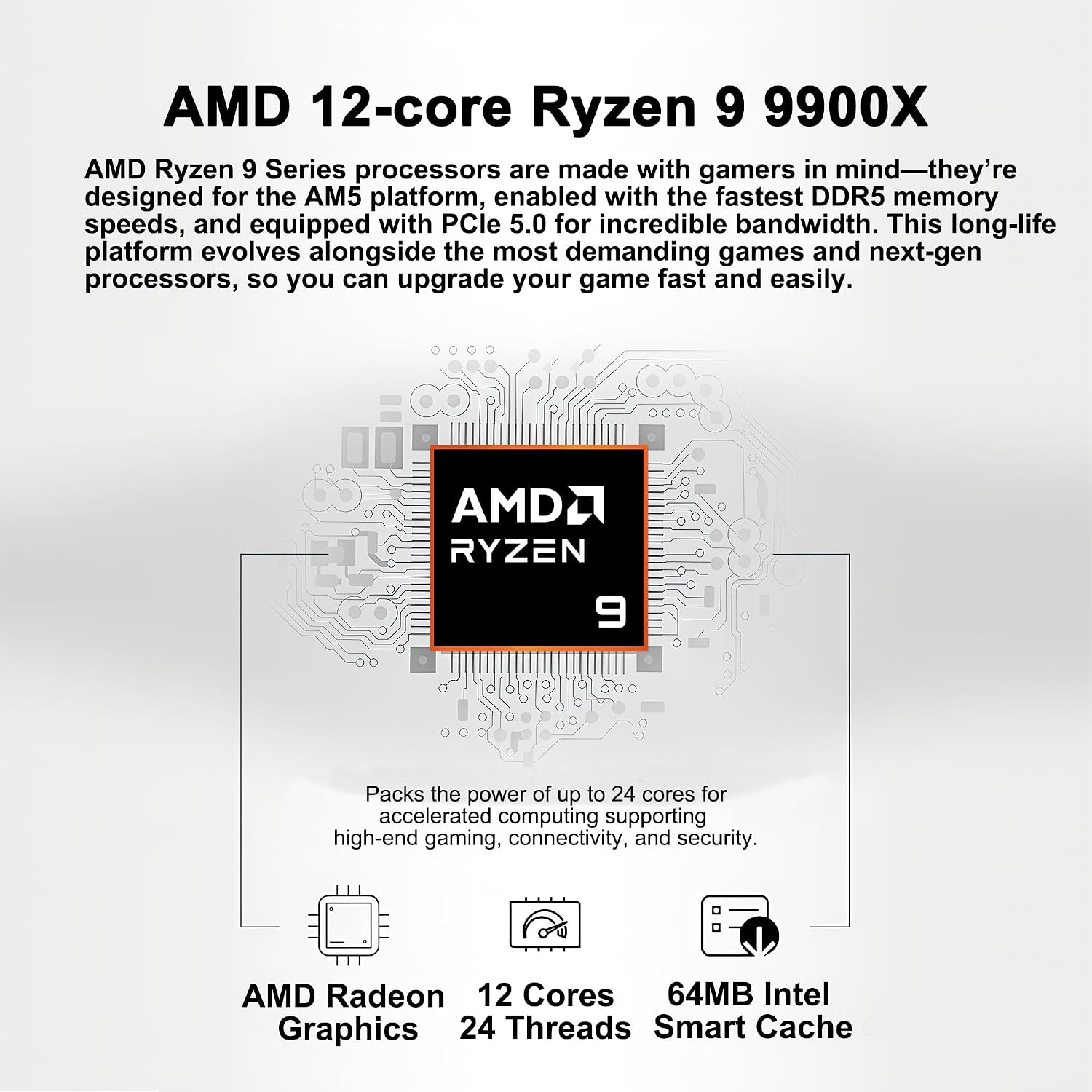 msi Aegis ZS2 Gaming Desktop AMD 12-core Zen 5 Ryzen 9 9900X 32GB RAM 2TB SSD GeForce RTX 5080 DLSS 4 360mm Liquid Cooler 850W 80+ Gold PSU Support HDD Win11 w/ICP Hub