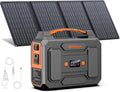 Portable Solar Power Station with AC Outlet, 100W 110V Solar Power Bank Generator with Foldable Panel 40W and 5w LED Bulb for Laptop Smart Device Home RV Outdoor Camping Adventure Emergency