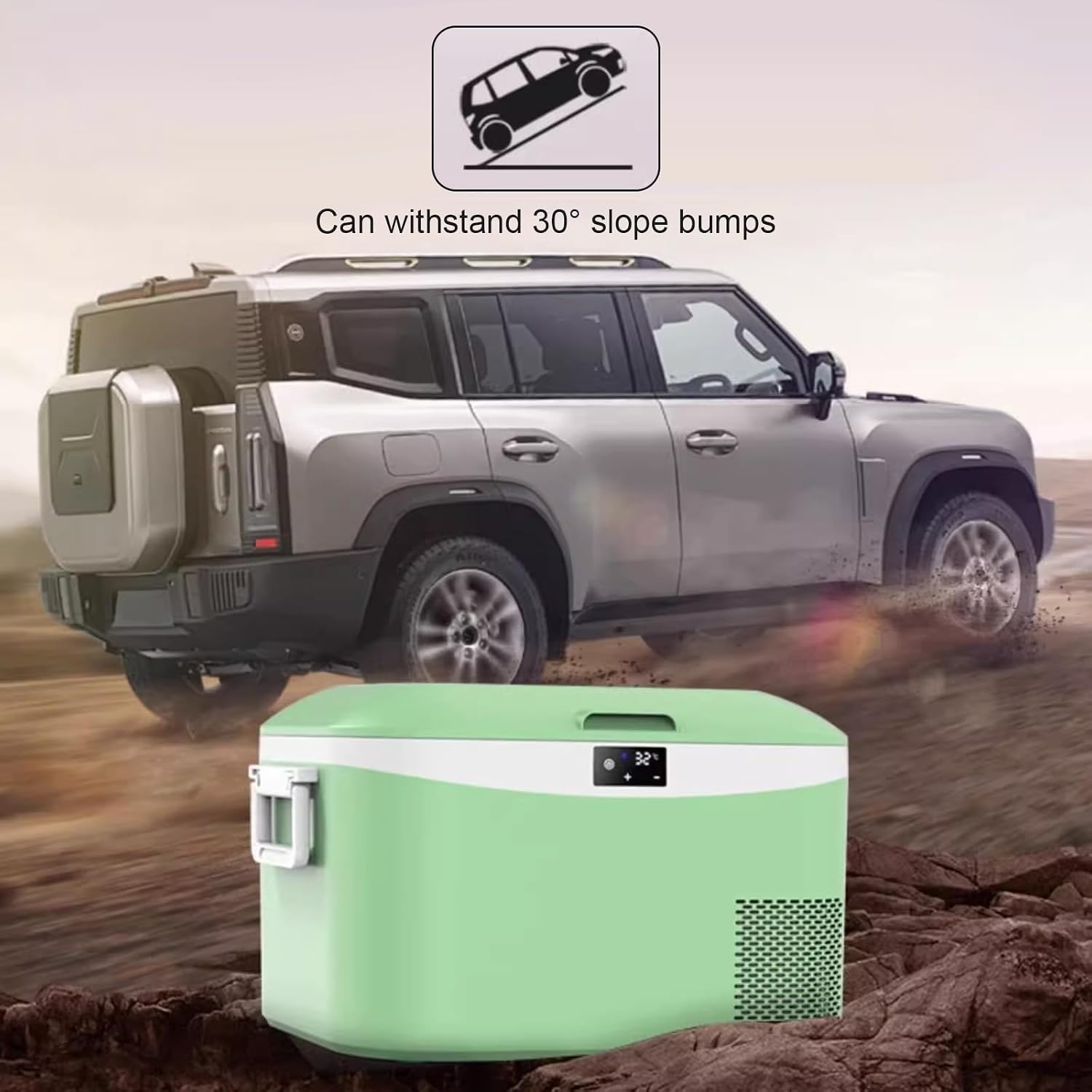 12 Volt Refrigerators, Portable Refrigerator Freezer Fridge Cooler, Car Fridge with Compressor,12V/24V DC 110～240 Volt AC