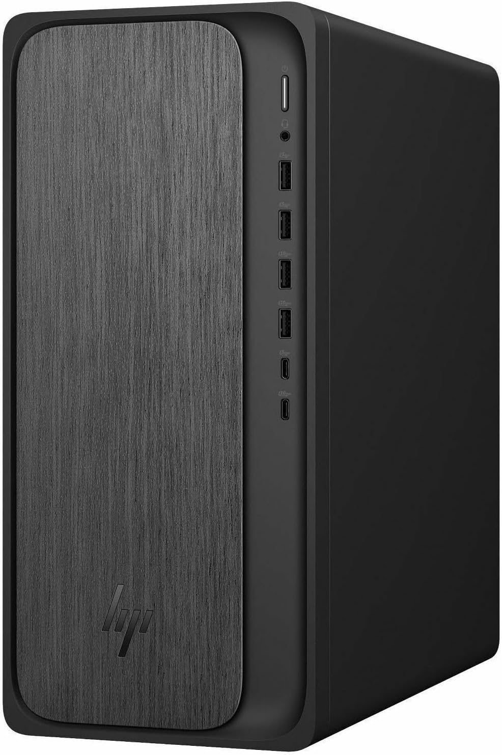 HP OmniDesk Desktop PC, AMD Ryzen 7 8700G, 16 GB RAM, 512 GB SSD, AMD Radeon 780M Graphics, Windows 11 Home, Microsoft Copilot, Gray Wood, M02-0340 (2025)