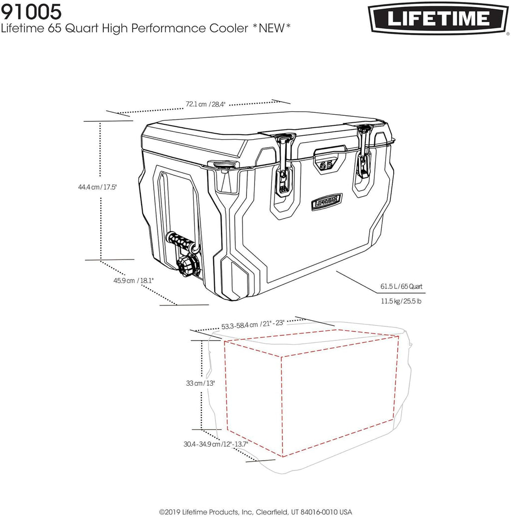 Lifetime Hard Cooler, High Performance Ice Chest