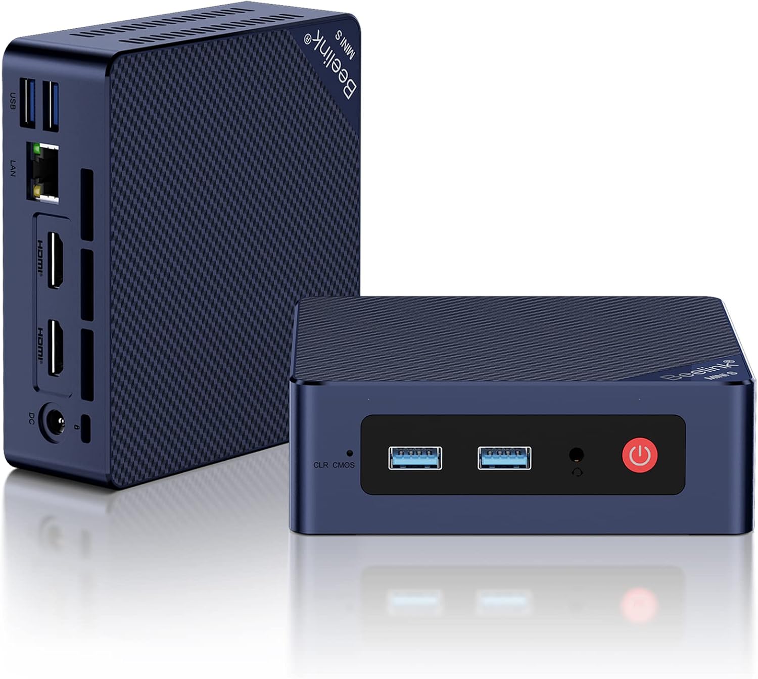 Beelink Mini S12 Mini PC, 12th Intel Alder Lake- N95 (4C/4T, up to 3.4GHz), 8GB DDR4 256GB M.2 SSD, Mini Desktop Computer Support 4K@60Hz Dual Display/WiFi 6/BT5.2/USB 3.2/2.5GB LAN for Home/Office