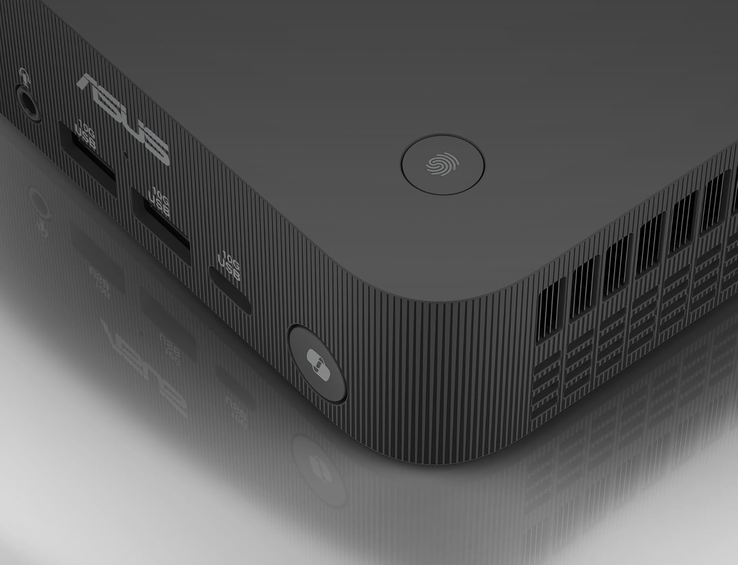 ASUS ExpertCenter PN54 Barebone Mini PC with AMD RyzenTM AI 7 350 Processor, DDR5 RAM, Dual Storage Design, WiFi 7 & BT 5.4, Voice Command, Toolless Chassis Access, USB-C, Hardware TPM, & VESA Mount