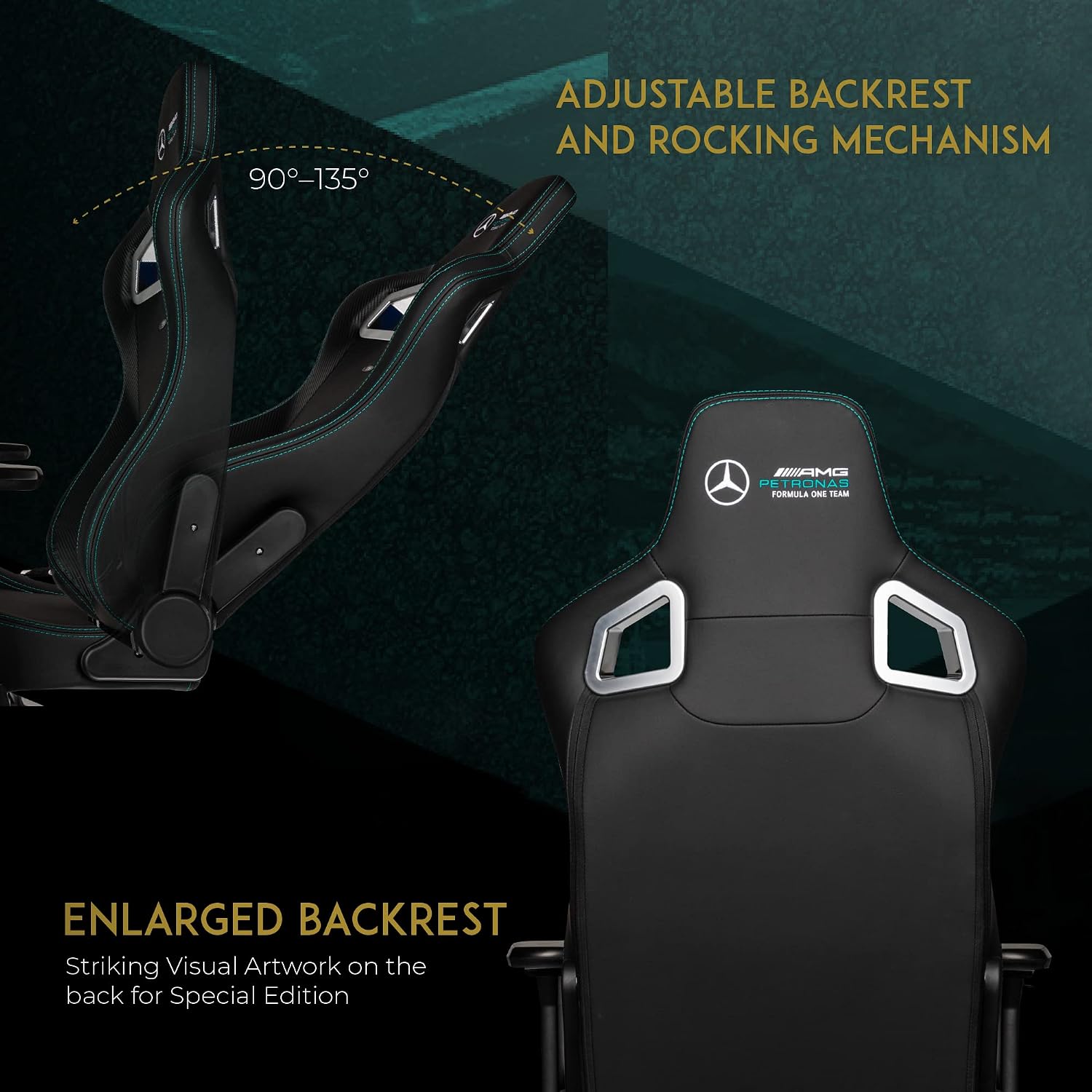 noblechairs Epic Gaming Chair - Mercedes-AMG Petronas F1 Team Edition