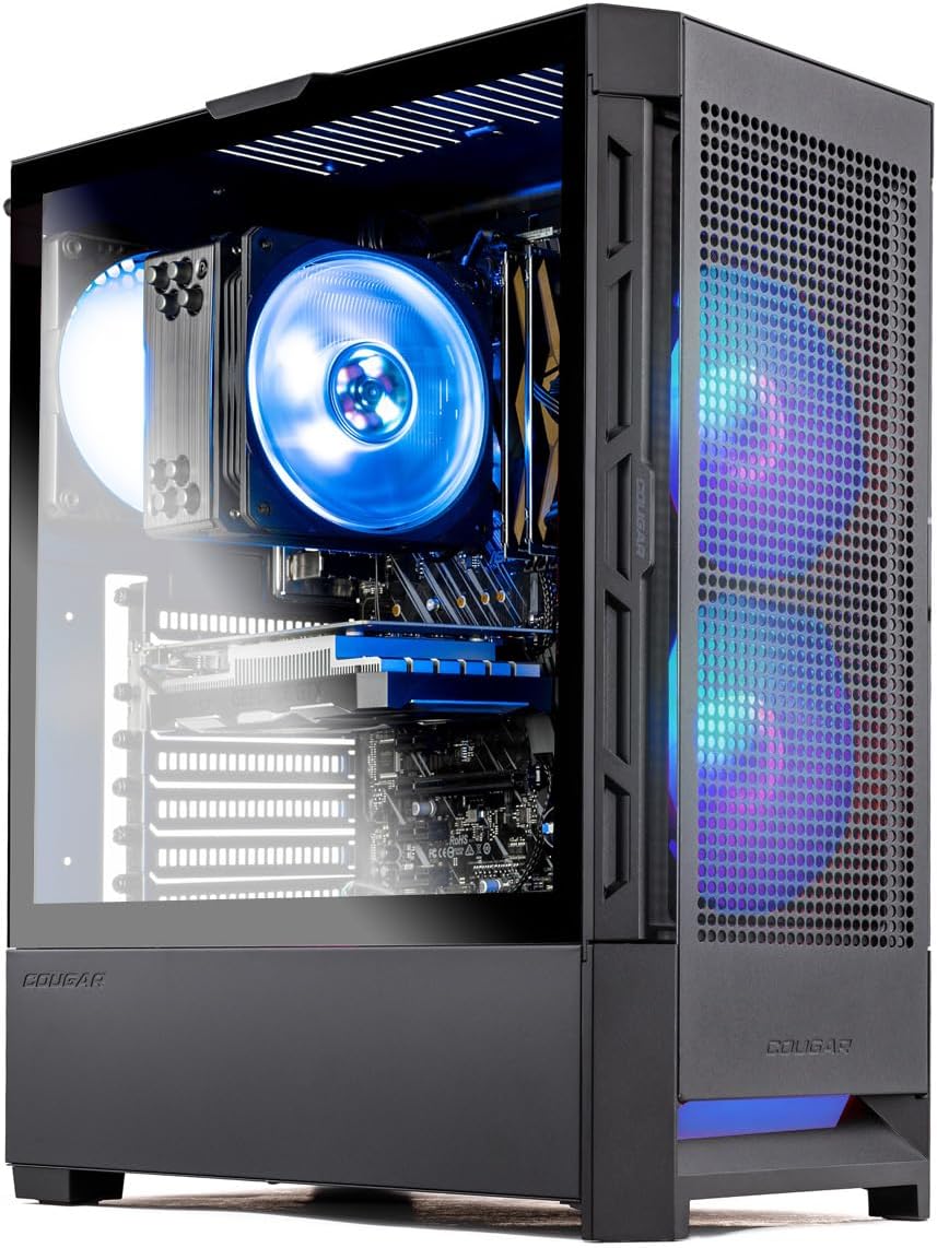 Skytech Gaming Blaze4 Mini Gaming PC, AMD Ryzen 5 9600X 3.9GHz, AMD RX 9060XT 8GB, 1TB Gen4 NVMe SSD, 16GB DDR5 RAM 6000, 650W Gold PSU, Wi-Fi, Win 11, Desktop