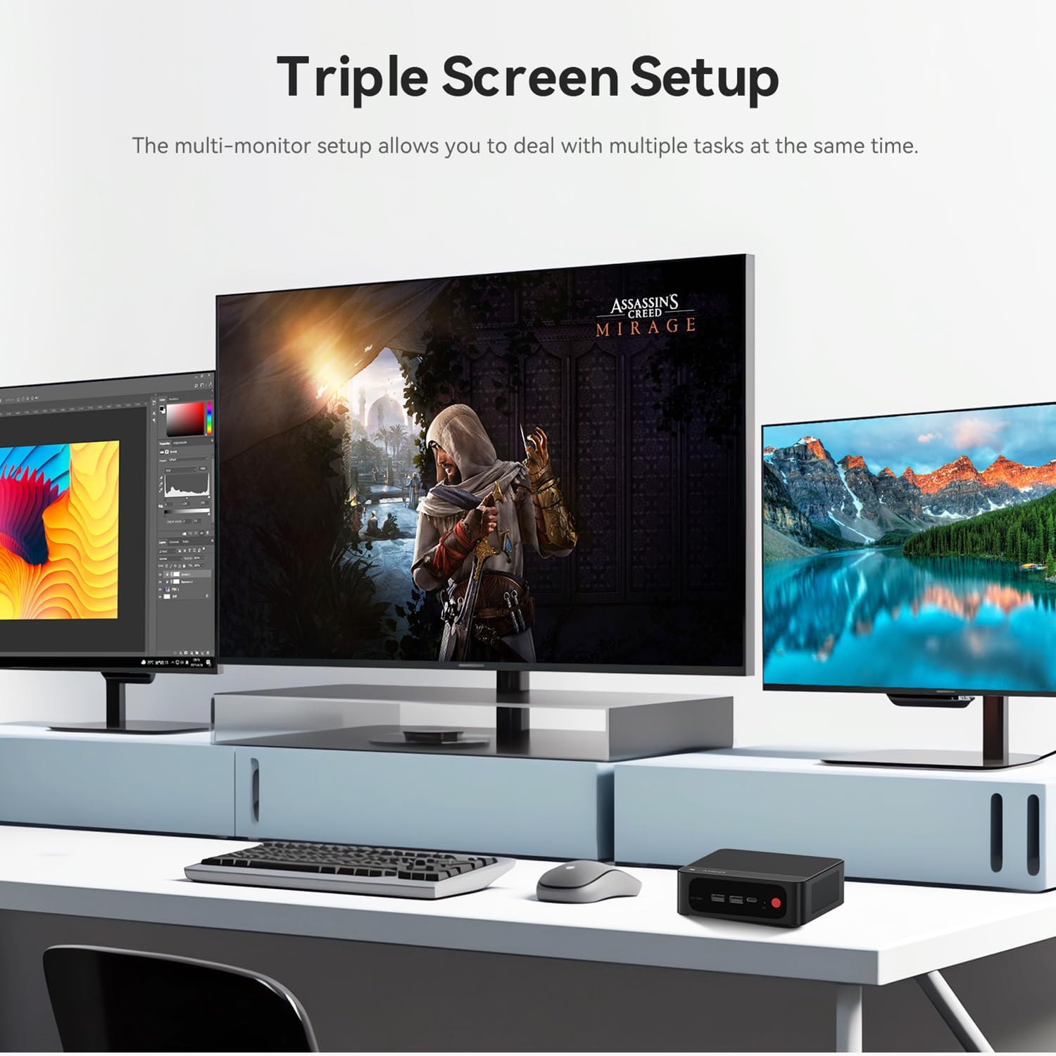 Beelink SER5 MAX Mini Pc,AMD Ryzen 7 7735HS (8C/16T,up to 4.75GHz),Mini Computer with 24GB LPDDR5 RAM/500GB M.2 2280 SSD,Micro Pc Support 4K FPS,WiFi6/BT5.4/2.5G LAN/Home/Office