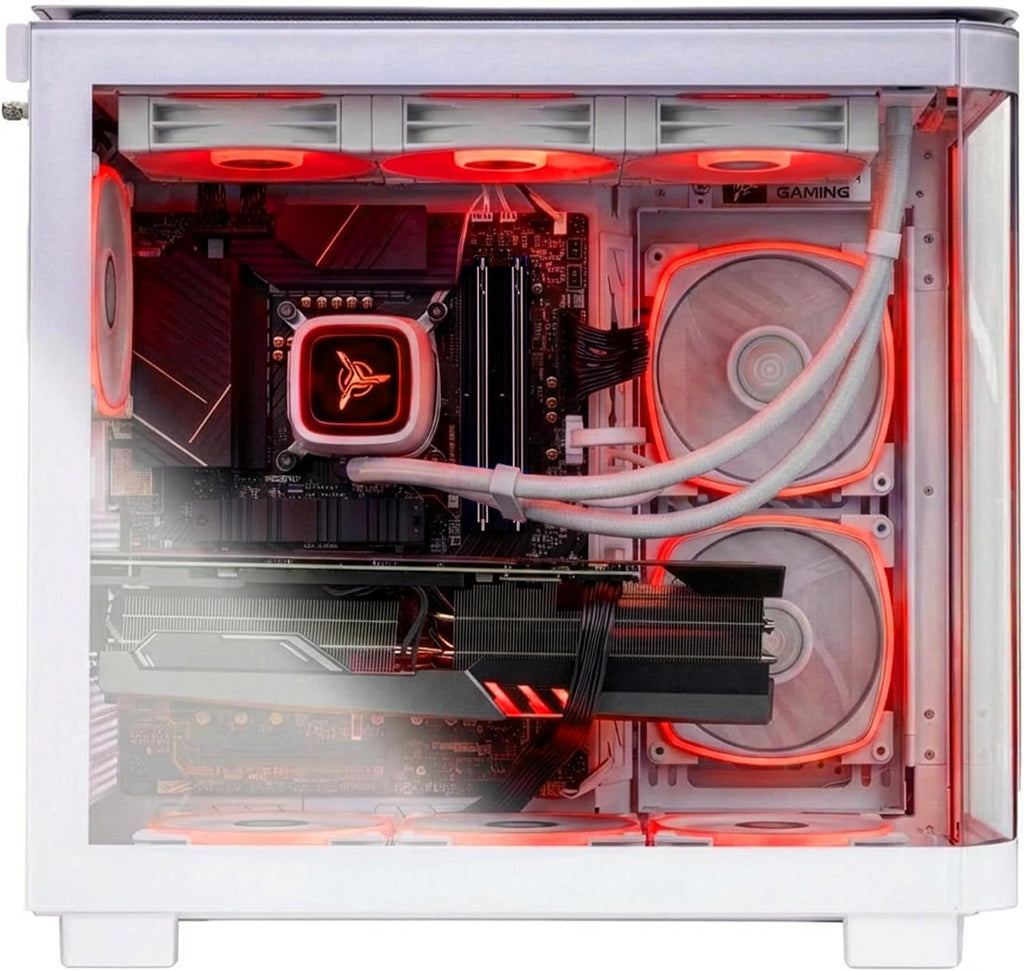 Skytech Gaming King 95 Gaming PC, AMD Ryzen 7 9800X3D 4.7GHz, AMD RX 9070XT 16GB VRAM, 2TB Gen4 NVMe SSD, 32GB DDR5 RAM 6000, 1000W Gold PSU, 360 ARGB AIO, WI-FI 5, Windows 11, Desktop