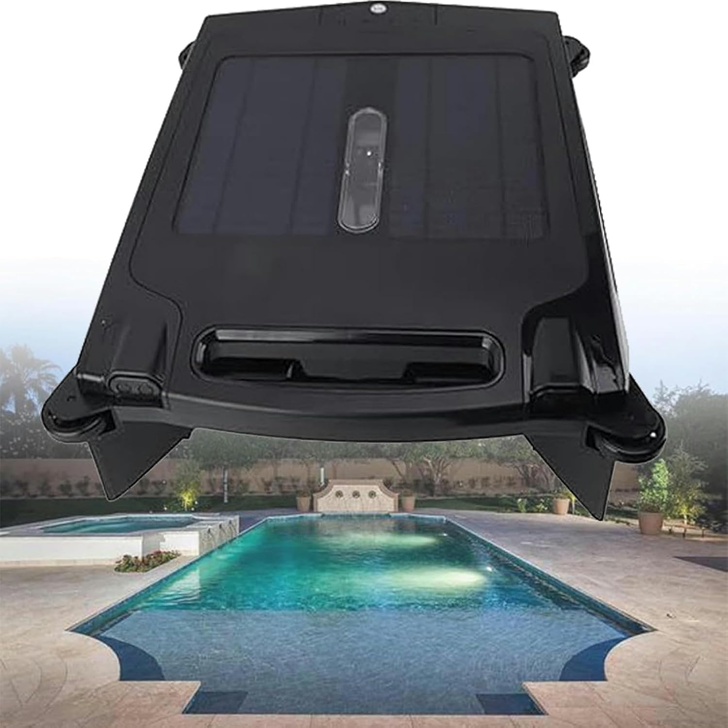 Solar Cleaner Robot for Swimming Pools, with Swimming Pool, Automatic Obstacle Avoidance Function