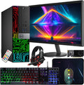 Dell OptiPlex 5060 SFF RGB Computer PC, Intel Core i5-8500, GeForce GT 1030 2GB GDDR5, 32GB RAM, 512GB NVMe, 1TB HDD, 22 Inch HDMI Monitor, Gaming Headset, WiFi, Bluetooth, Windows 11 Pro (Renewed)