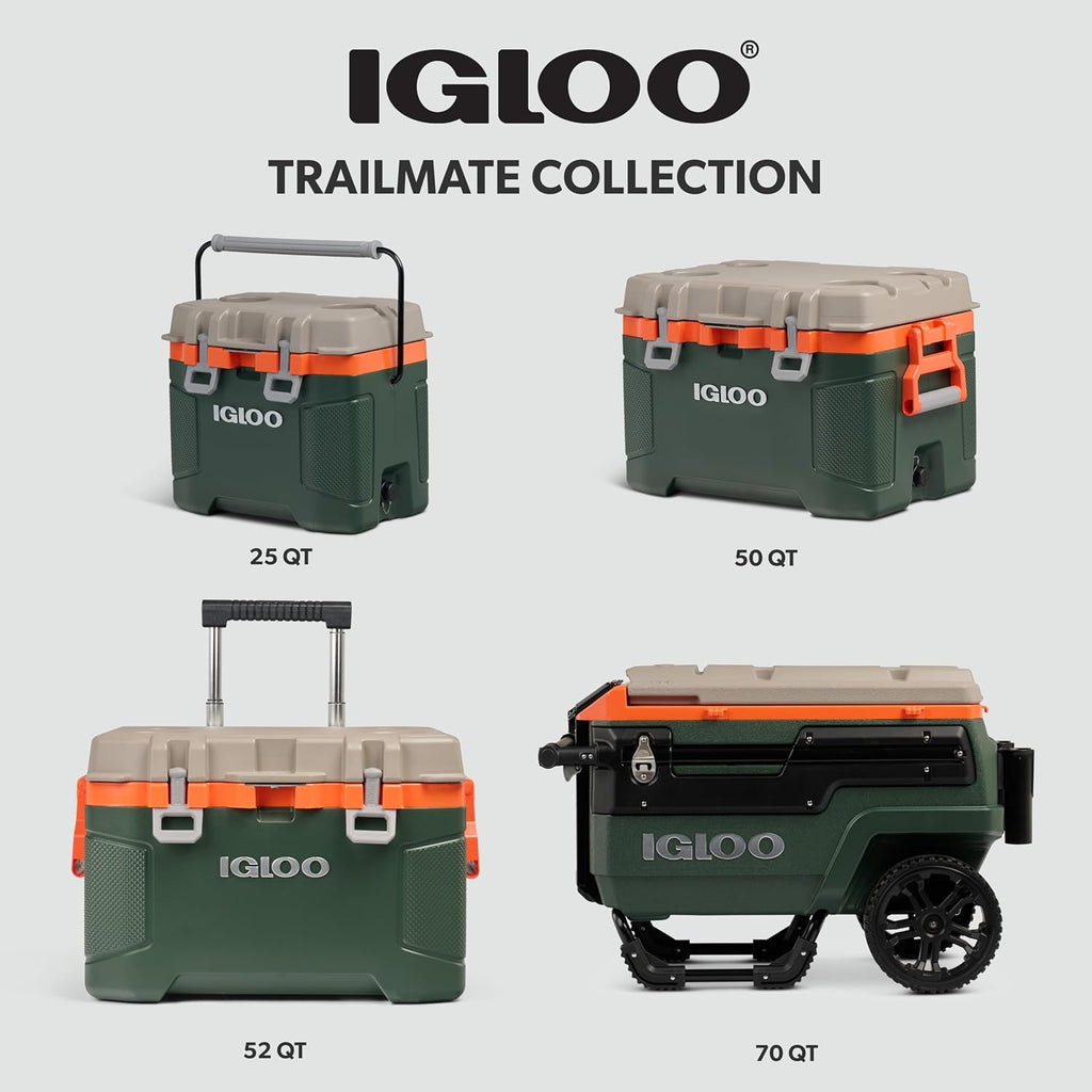 Igloo Trailmate Journey 70Qt Wheeled Cooler | Insulated Hard Shell Ice Chest