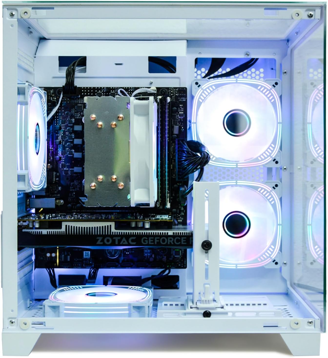 LXZ Gaming PC Desktop, I5-12400F, 2.5GHz, GeForce RTX 3050 6GB, 16GB DDR4 RAM, 1TB NVME SSD, for Gaming and Work, White