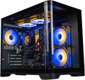 Periphio Atlas Gaming PC, Liquid Cooled AMD Ryzen 5 5600GT up to 4.4GHz with Radeon RX Vega 7 Graphics (Gaming Optimized), 16GB RAM, 1TBNVMe SSD, WiFi, Windows 11 Desktop, Black, 1080p Gaming Computer