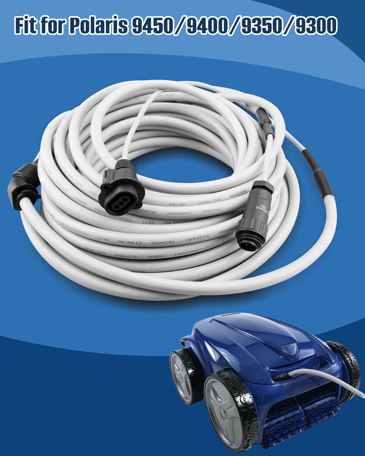 R0516800 Floating Cable Fit for Polaris 9300 9350 9400 9450 Robotic Pool Cleaner, 59FT