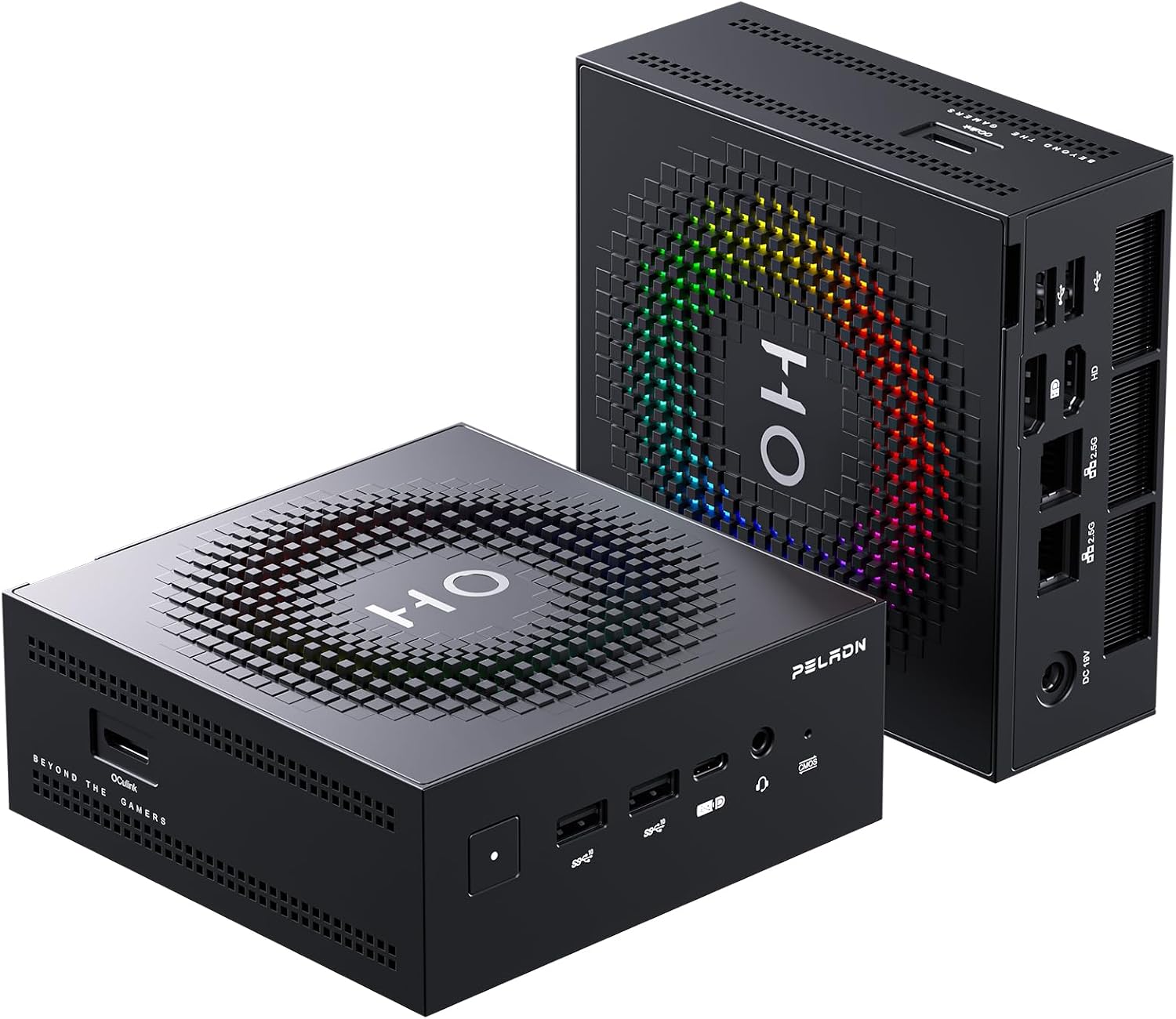 PELADN Mini PC, Ryzen AI 9 HX 370,32GB LPDDR5X/1TB PCIe 4.0 SSD,Dual 2.5G LAN,USB4 20Gbps Type-C/DP/HD,WiFi7 4K/60Hz Triple-Display USB3.2/BT5.4 Mini Computers