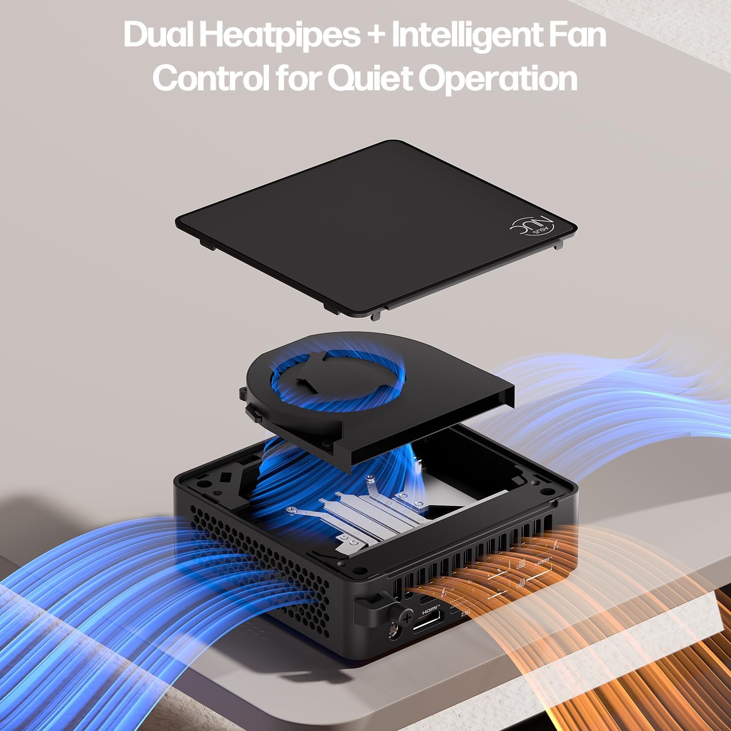 ASUS NUC 15 Pro Mini Computers, Intel Series 2 Core 7 240H(10C/16T, Up to 5.2GHz), 16GB DDR5 RAM, 1TB PCIe SSD, AI Mini PC Win 11 Pro, Intel Graphics, Thunderbolt 4, WiFi 7, BT 5.4, 8K HDR, VESA Mount